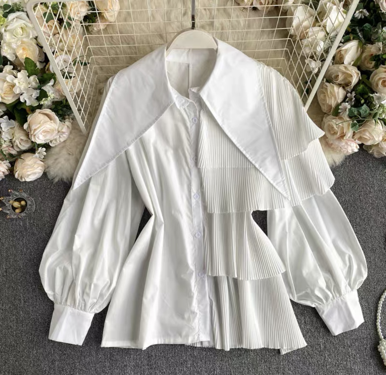 No shorts cut pleated style shirts SDZZ180 images